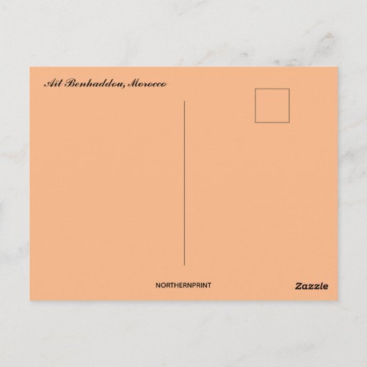 Aït Benhaddou Morocco Briefkaart (Achterkant)