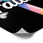 Aith Cross With Butterflies Christian Poster (Hoek)