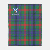 Aiton Ancient Clan Badge Tartan Pset Fleece Deken (Voorkant)