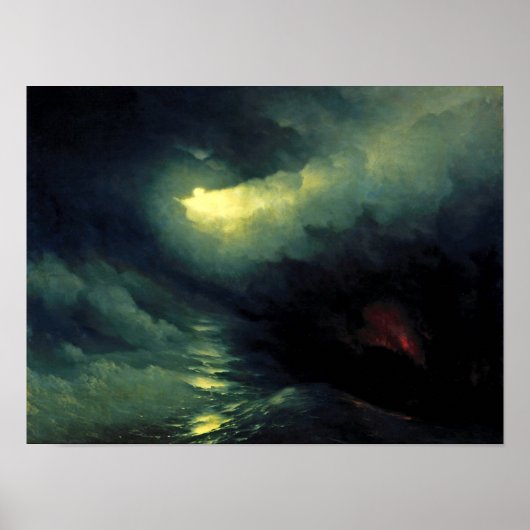 Aivazovsky - De schepping van de wereld Poster (Voorkant)