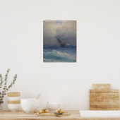 Aivazovsky - Schipbreuk Poster (Keuken)