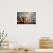 Aivazovsky - Slag bij Sinop Poster (Keuken)