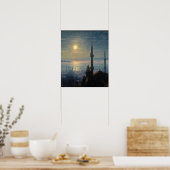 Aivazovsky - Uitzicht van Constantinopel 1876 Poster (Keuken)