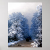 Aivazovsky - Winterlandschap Poster (Voorkant)