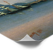 Aivazovsky - Zee met vuurtoren Poster (Hoek)