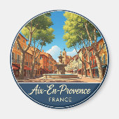 Aix-en-Provence Frankrijk Reizen Magneet (Voorkant)
