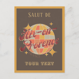 Aix en provence salut Retro Briefkaart