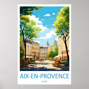 Aix En Provence Vintage Park Nationale Poster