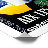 Aix Les Bains ~ Savoie Poster (Hoek)