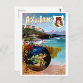 Aix Les Bains Scenery, Frankrijk Briefkaart (Voorkant / Achterkant)