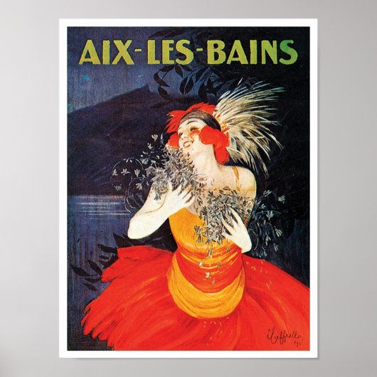 Aix Les Bains Travel Poster (Voorkant)