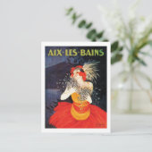 Aix Les Bains Travel Poster Briefkaart (Staand voorkant)