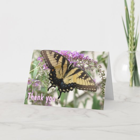 AJ- Butterfly Art Dank u kaart (Voorkant)