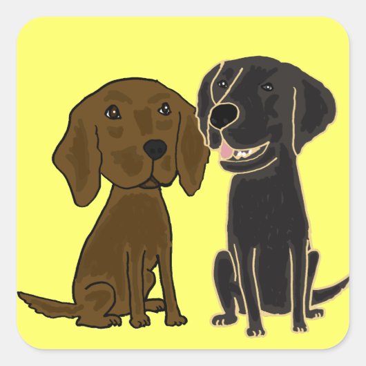 AJ- Flatcoated Retriever Sticker (Voorkant)