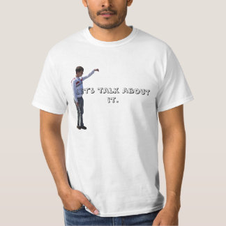 AJ, laten we erover praten. T-shirt