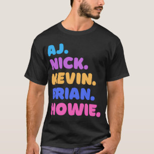 AJ, Nick, Kevin, Brian, Howie T-shirt