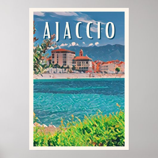 Ajaccio Photo Vintage Poster (Voorkant)