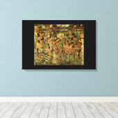 AJANTA GROTSCHILDERINGEN CANVAS AFDRUK (Insitu (Houten vloer))