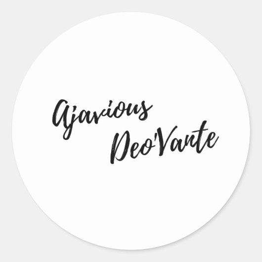 Ajavious Deo'vante Stickers (Voorkant)