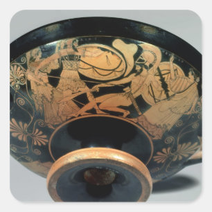 Ajax, opgeëist door Athena Vierkante Sticker