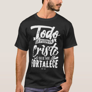 Ajes Biblicos Dios Jesus Español Spaans voor Chris T-shirt