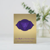 Ajna (Āgyā) of het derde oog chakra Briefkaart (Staand voorkant)