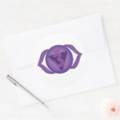 Ajna of Derde oog Chakra Classic Ronde Sticker (Envelop)