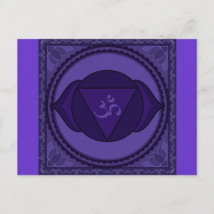 Ajna of derde-oogchakra-Briefkaart Briefkaart