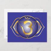 Ajna ou chakra de troisième oeil Carte postale (Devant / Derrière)