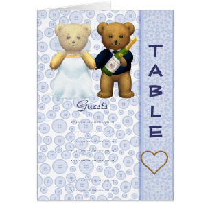 Ajournez le poème bleu vide de mariage d'ours de
