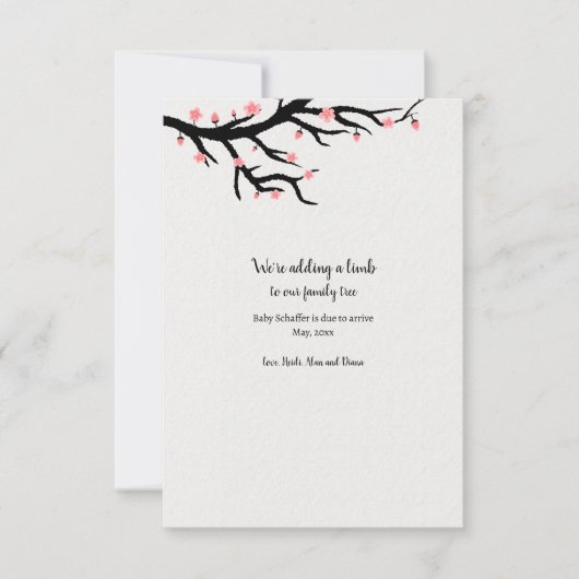 Ajout d'une Faire-part de grossesse (Devant)