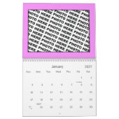 Ajouter 14 Photos Couleurs Calendrier (Jan 2027)