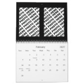 Ajouter 34 Photos Dans Un Calendrier Rouge Noir (Feb 2027)