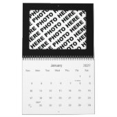Ajouter 34 Photos Dans Un Calendrier Sarcelle Noir (Jan 2027)