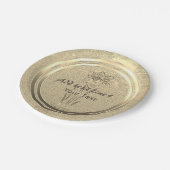 Ajouter des assiettes en papier Mars jonquille or  (Angle)