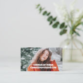 AJOUTER DES CARTES DE VISITE DE TEXTE PHOTO (Debout devant)