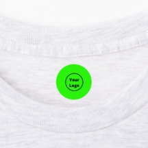 Ajouter des étiquettes d'employé néon vert logo