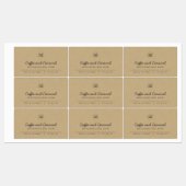 Ajouter des lignes de script gris logo Étiquette d (Feuille)