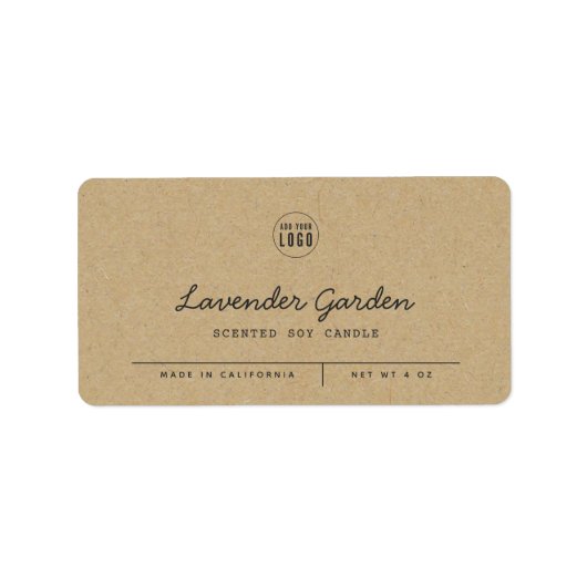 Ajouter des lignes de script gris logo Étiquette d (Devant)