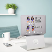 Ajouter des noms Majorette / Stickers Danseuse Flo (Ordinateur portable sur le bureau)