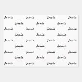 Ajouter des noms sur du papier d'emballage rose no (Devant 2)