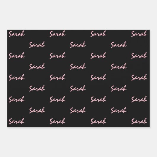 Ajouter des noms sur du papier d'enveloppement bla (Devant 3)