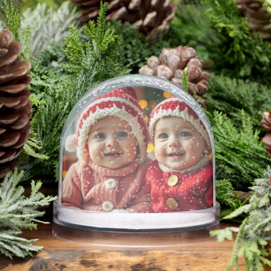Ajouter deux photos Globe de neige (Hiver)