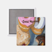 Ajouter du texte à la conception de donut, aimant (Recto/Verso)