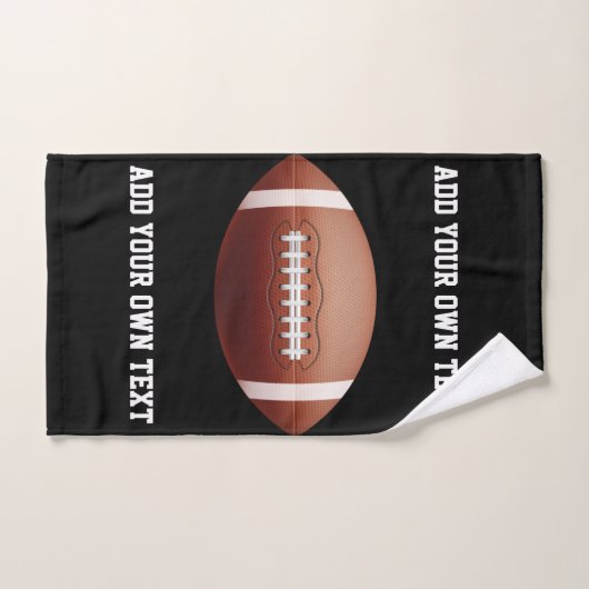 Ajouter du texte sur l'oreiller de football (Serviette à main)