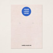 Ajouter la carte d'affichage Logo Rose (Devant)