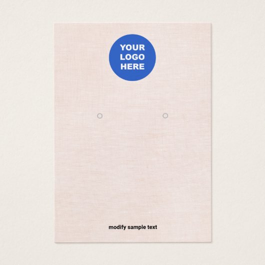 Ajouter la carte d'affichage Logo Rose (Devant)