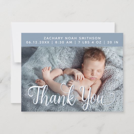 Ajouter la carte de Faire-part de naissance Merci (Devant)