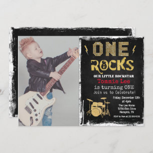 AJOUTER LA PHOTO Rockstar Drumset 1er Invitation a