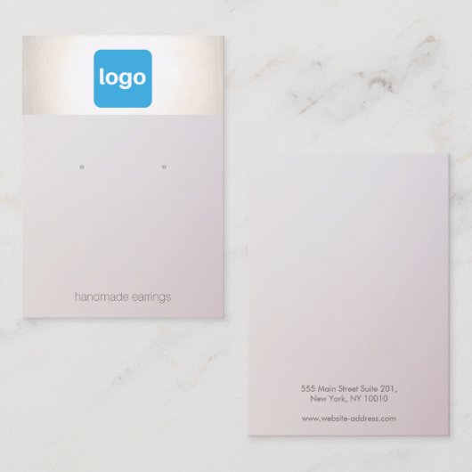 Ajouter le Carte de visite de l'écran d'oreille du (Devant / Derrière)